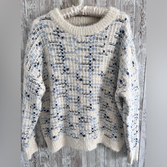 FRNCH Knit Tweed Mohair Sweater - Picture 1 of 5
